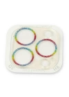 BFS  iPhone 13 Pro Max Shine Kamera Lens Koruma Cam - Rainbow