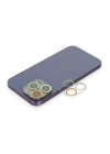 BFS  iPhone 13 Pro Renkli Kamera Lens Koruma Cam - Sarı-Turuncu