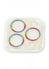 BFS  iPhone 13 Pro Shine Kamera Lens Koruma Cam - Rainbow