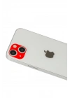 BFS  iPhone 13 Rainbow Kamera Lens Koruma Cam - Kırmızı