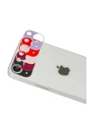 BFS  iPhone 13 Rainbow Kamera Lens Koruma Cam - Mor
