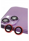 BFS  iPhone 13 Raze Metal Kamera Lens - Kırmızı