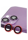 BFS  iPhone 13 Raze Metal Kamera Lens - Kırmızı