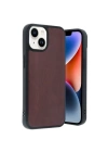 BFS  iPhone 14 Kılıf Aras Deri Kapak - Bordo