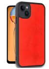 BFS  iPhone 14 Kılıf Aras Deri Kapak - Kırmızı