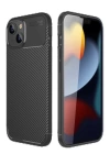 BFS  iPhone 14 Kılıf Auto Focus Karbon Kapak - Siyah