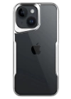 BFS  iPhone 14 Kılıf Boyi Silikon Kapak - Gümüş