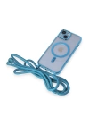 BFS  iPhone 14 Kılıf Divo Lazer Askılı Magsafe Kapak - Sierra Blue