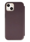 BFS  iPhone 14 Kılıf Dolpin Kapaklı - Derin Mor