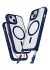 BFS  iPhone 14 Kılıf Enka Magsafe Silikon Kılıf - Lacivert