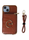 BFS  iPhone 14 Kılıf Ermes Kapak - Kahverengi