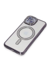BFS  iPhone 14 Kılıf Joke Simli Magneticsafe Kılıf - Derin Mor