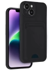 BFS  iPhone 14 Kılıf Kelvin Kartvizitli Silikon - Siyah