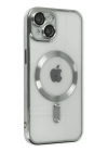 BFS  iPhone 14 Kılıf Kross Magneticsafe Kapak - Gümüş