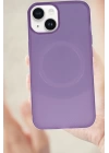 BFS  iPhone 14 Kılıf Maya Karbon Kapak - Mürdüm