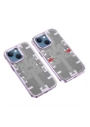 BFS  iPhone 14 Kılıf Mekanik Bumper Kapak - Derin Mor