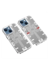 BFS  iPhone 14 Kılıf Mekanik Bumper Kapak - Gümüş