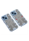 BFS  iPhone 14 Kılıf Mekanik Bumper Kapak - Mavi