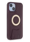BFS iPhone 14 Kılıf Merkür Magneticsafe Standlı Kapak - Derin Mor