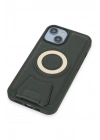 BFS iPhone 14 Kılıf Merkür Magneticsafe Standlı Kapak - Koyu Yeşil