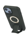 BFS iPhone 14 Kılıf Merkür Magneticsafe Standlı Kapak - Koyu Yeşil