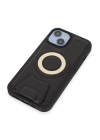 BFS iPhone 14 Kılıf Merkür Magneticsafe Standlı Kapak - Siyah
