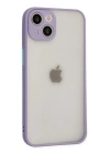 BFS  iPhone 14 Kılıf Montreal Silikon Kapak - Mor