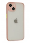 BFS  iPhone 14 Kılıf Montreal Silikon Kapak - Pembe