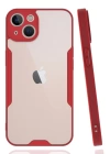 BFS  iPhone 14 Kılıf Platin Silikon - Kırmızı