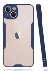 BFS  iPhone 14 Kılıf Platin Silikon - Lacivert