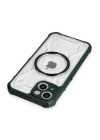 BFS  iPhone 14 Kılıf Prag Magneticsafe Kapak - Koyu Yeşil