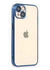 BFS  iPhone 14 Kılıf Razer Lensli Silikon - Açık Mavi