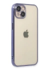 BFS  iPhone 14 Kılıf Razer Lensli Silikon - Mor