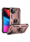 BFS  iPhone 14 Kılıf Sofya Yüzüklü Silikon Kapak - Rose