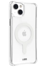 BFS  iPhone 14 Kılıf Uag Plyo Magneticsafe Silikon - Şeffaf