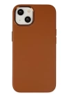 BFS  iPhone 14 Plus Kılıf Asya Deri Silikon - Kahverengi