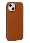 BFS  iPhone 14 Plus Kılıf Asya Deri Silikon - Kahverengi