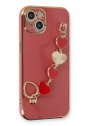 BFS  iPhone 14 Plus Kılıf Esila Silikon - Kırmızı