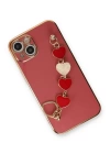 BFS  iPhone 14 Plus Kılıf Esila Silikon - Kırmızı