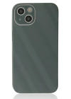BFS  iPhone 14 Plus Kılıf Glass Kapak - Koyu Yeşil