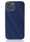 BFS  iPhone 14 Plus Kılıf Glass Kapak - Lacivert