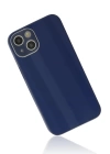 BFS  iPhone 14 Plus Kılıf Glass Kapak - Lacivert