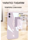 BFS  iPhone 14 Plus Kılıf Glass Kapak - Lila