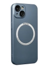 BFS  iPhone 14 Plus Kılıf Jack Magneticsafe Lens Silikon - Sierra Blue