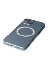 BFS  iPhone 14 Plus Kılıf Jack Magneticsafe Lens Silikon - Sierra Blue