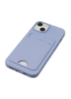 BFS  iPhone 14 Plus Kılıf Kelvin Kartvizitli Silikon - Lila