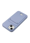 BFS  iPhone 14 Plus Kılıf Kelvin Kartvizitli Silikon - Lila