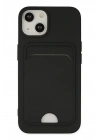 BFS  iPhone 14 Plus Kılıf Kelvin Kartvizitli Silikon - Siyah