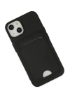 BFS  iPhone 14 Plus Kılıf Kelvin Kartvizitli Silikon - Siyah