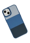 BFS  iPhone 14 Plus Kılıf King Kapak - Açık Mavi-Lacivert